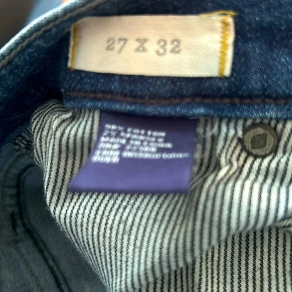 Madewell Skinny Skinny Jeans, Sz 27x32, Stretch Denim Pants - Picture 8 of 10